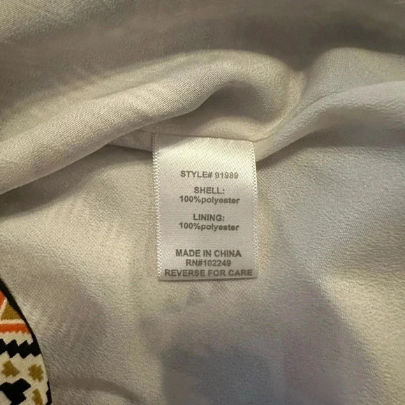 Skies are blue relaxed fit shift dress Aztec cap sleeves size XS - Picture 5 of 5